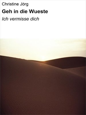 cover image of Geh in die Wueste
